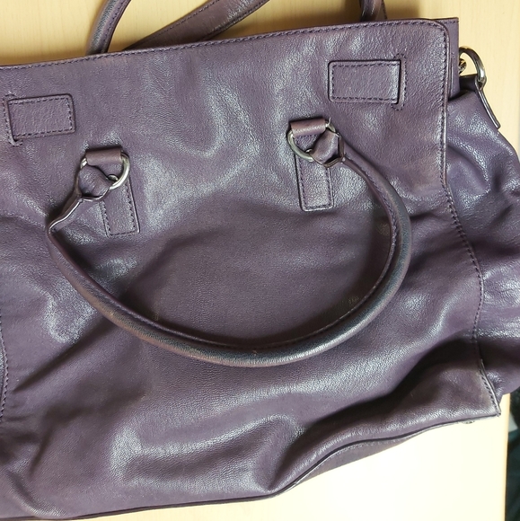 Michael Kors purple leather purse - Picture 2 of 6